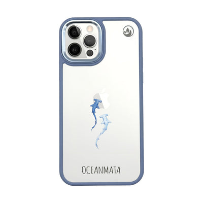 iPhone 12 pro / iPhone 12 Hülle - hai blau - "Hammerhead" - nachhaltig