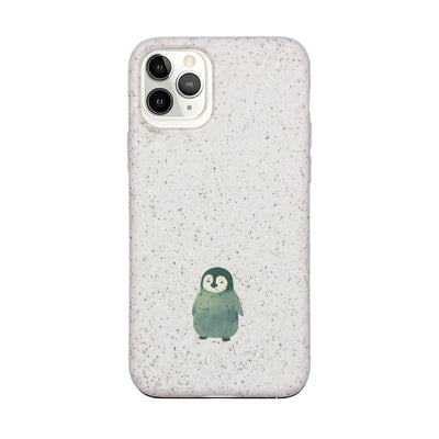 iPhone 11 Pro Case - Penguin White - "HappyPinguin" - sustainable