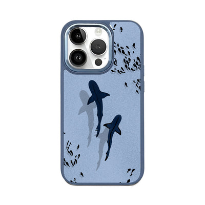 iPhone 14 pro max case - Shark blue - "Into the blue" sustainable