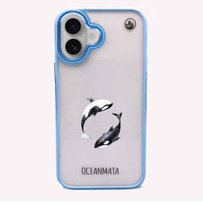 iPhone 16 Hülle - Orca blau - "OrcaFlow" - nachhaltig