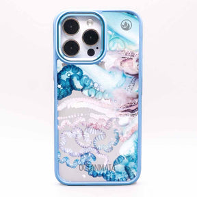 iPhone 11 Hülle - Qualle blau - "Men o' War" - nachhaltig