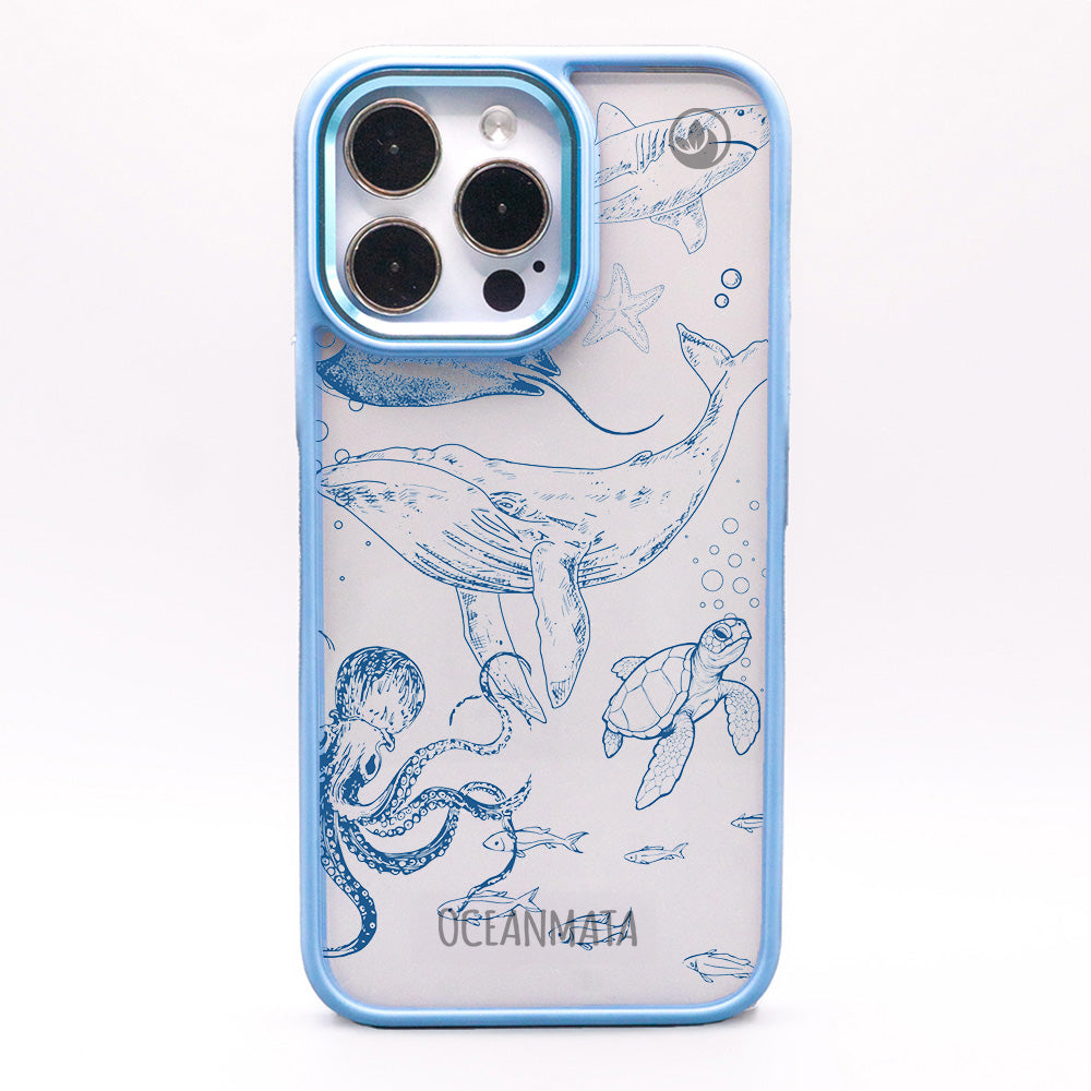 iPhone 16 pro max case - whale blue - "WhaleLife" sustainable
