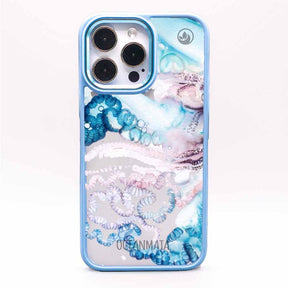 iPhone 11 Hülle - Qualle blau - "Men o' War" - nachhaltig