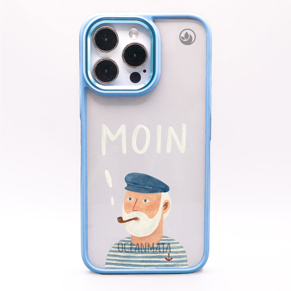 iPhone 15 pro max Hülle - Moin blau - "Ostfriese" - nachhaltig