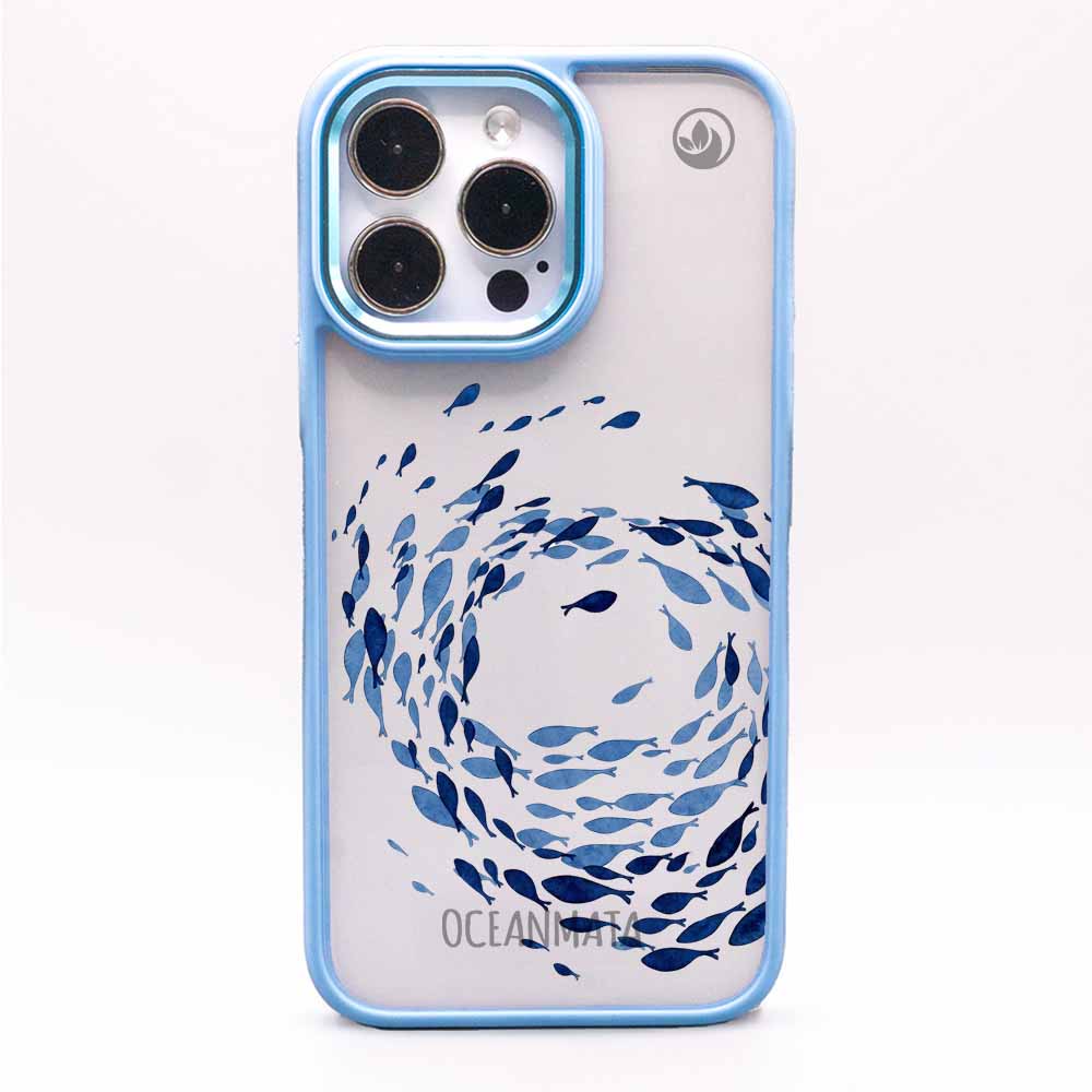 iPhone 11 pro Hülle - Schwarm blau - "Swarmin" - nachhaltig