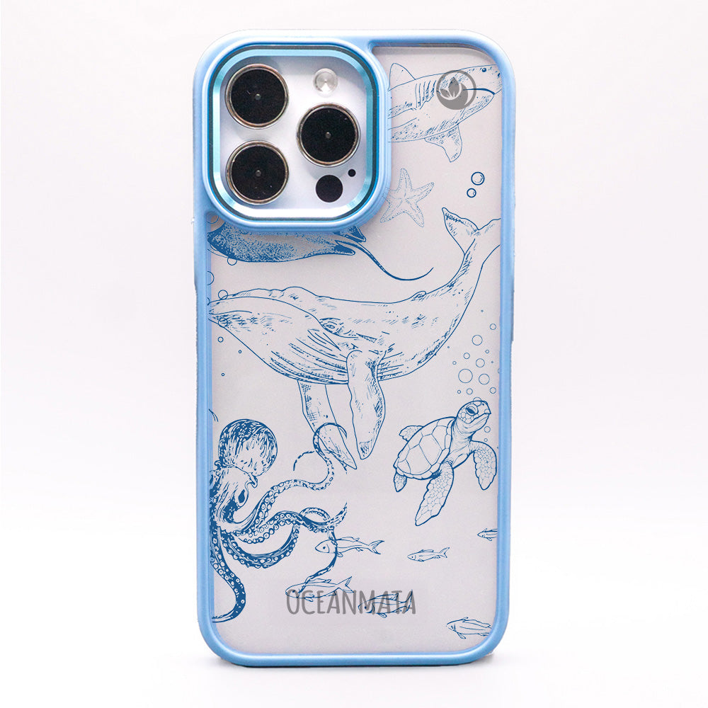 iPhone 16 pro max case - whale blue - "WhaleLife" sustainable