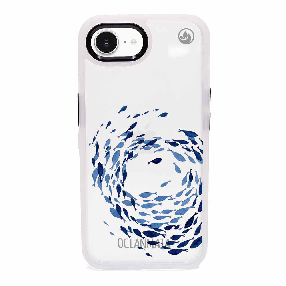 iPhone 16e Hülle - Schwarm blau - "Swarmin" - nachhaltig