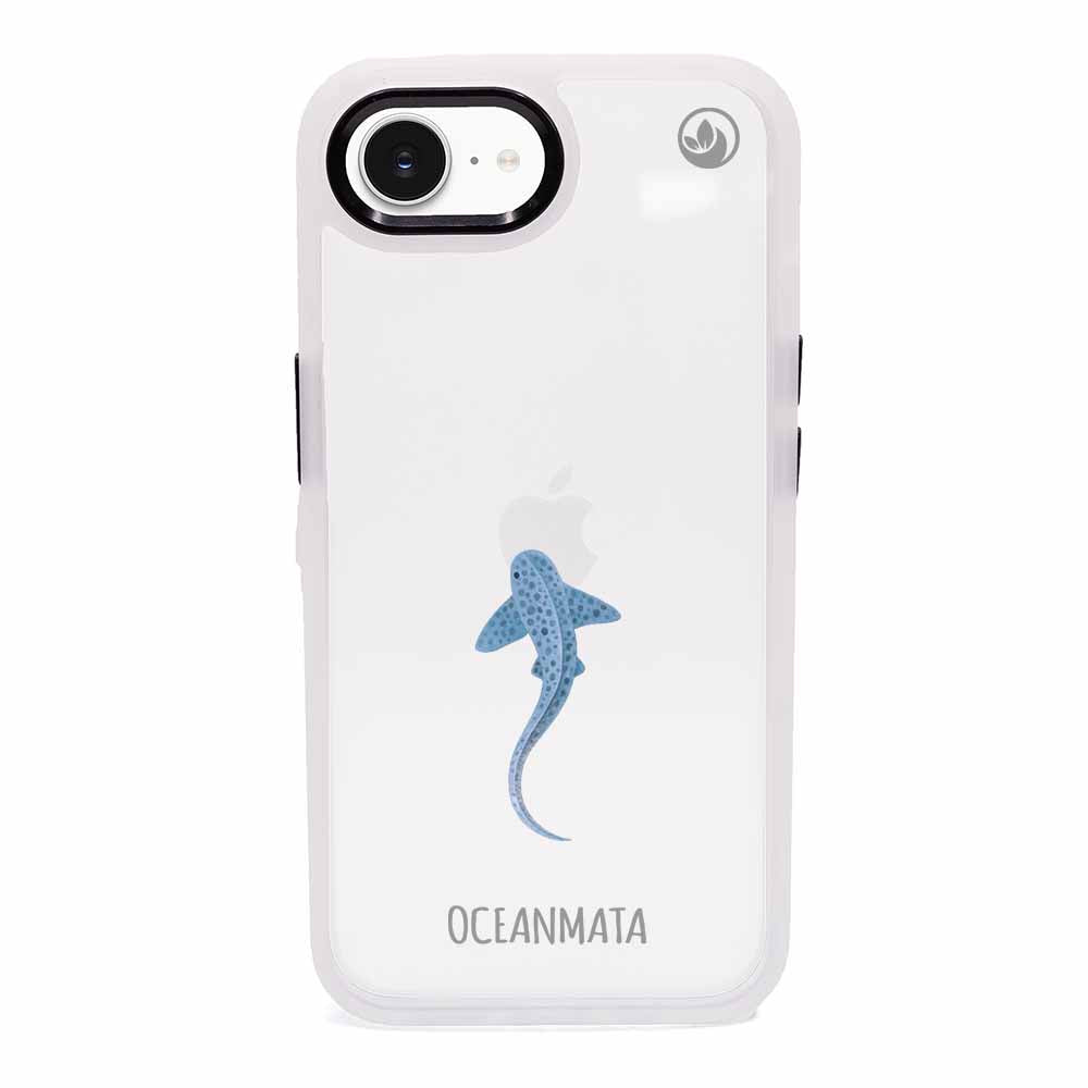 iPhone 16e/17e Hülle - Leopardenhai blau - "BlueLeopard" - nachhaltig