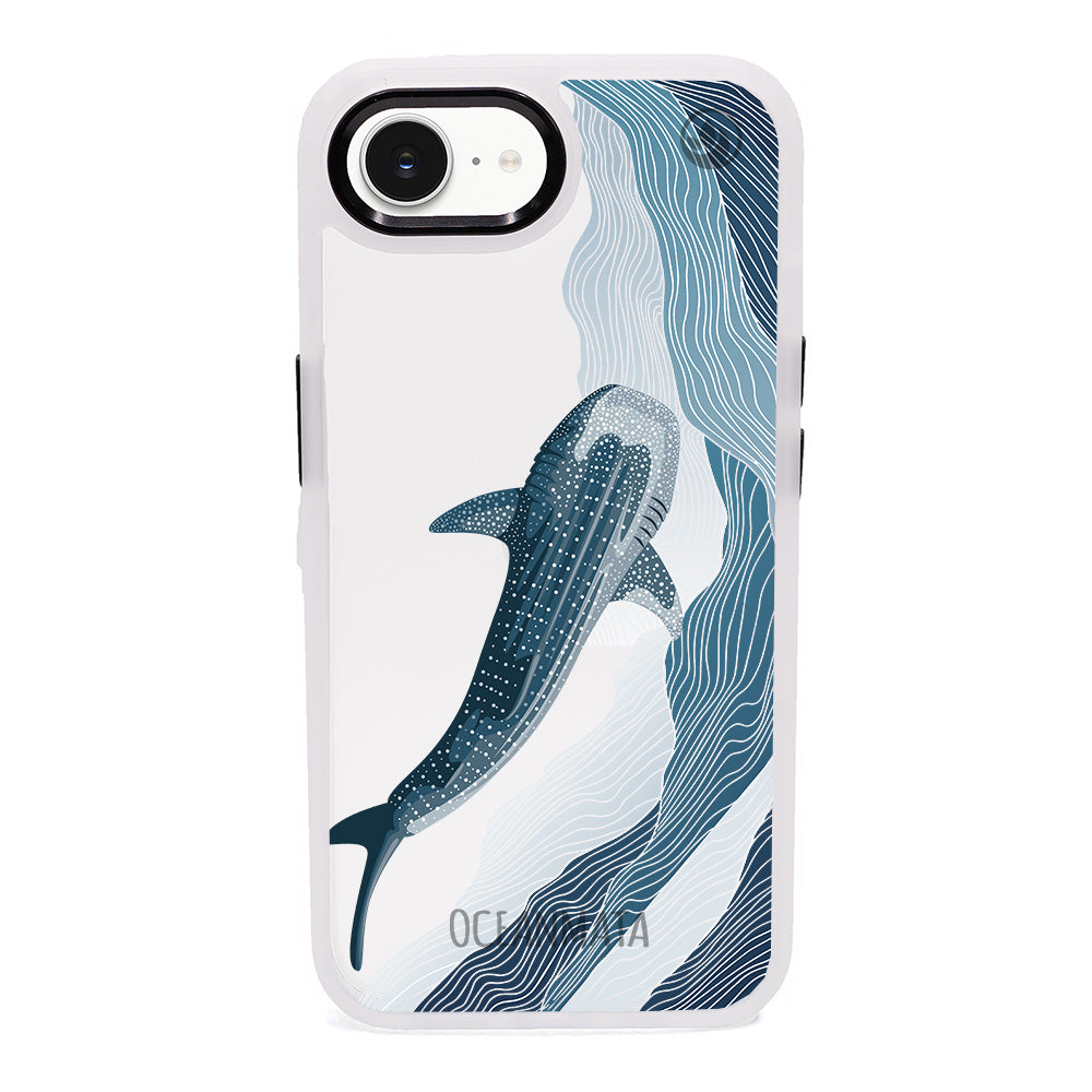 iPhone 16e/17e Hülle - Walhai blau - "DeepWater" - nachhaltig