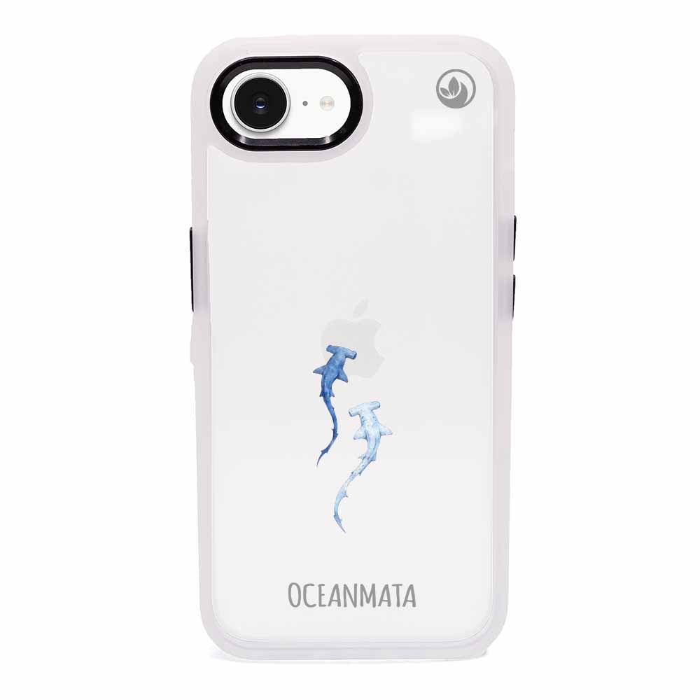 iPhone 16e/17e Hülle - hai blau - "Hammerhead" - nachhaltig
