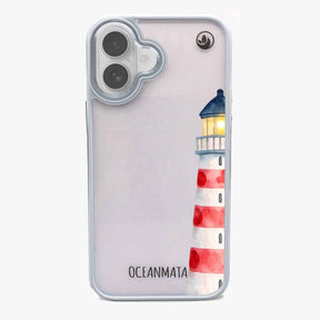 iPhone 17 Hülle - Leuchtturm blau - "Lighthouse" - nachhaltig