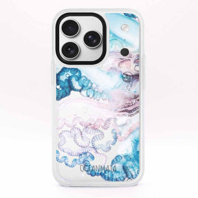 iPhone 17 pro max Hülle - Qualle blau - "Men o' War" - nachhaltig