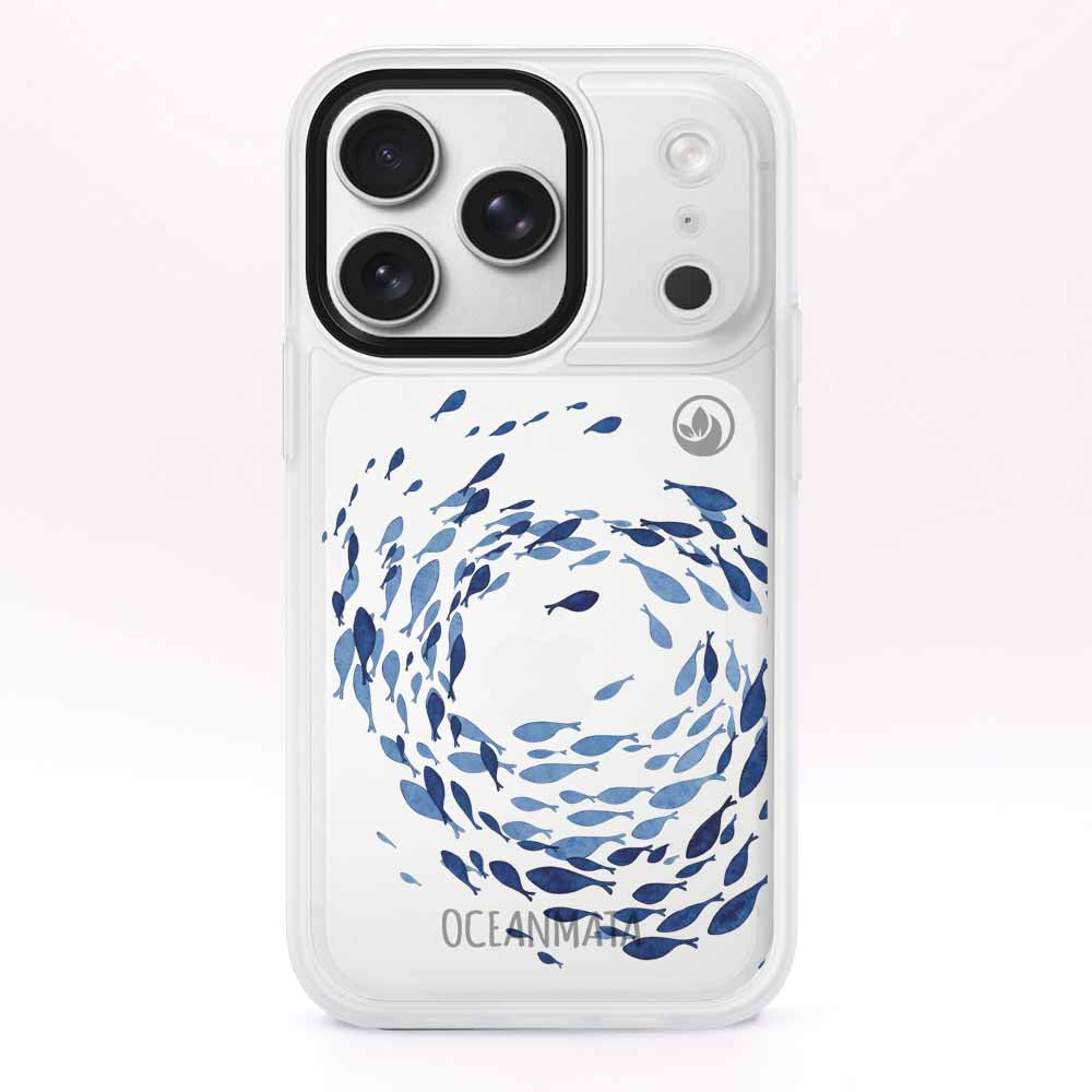 iPhone 17 pro max Hülle - Schwarm blau - "Swarmin" - nachhaltig