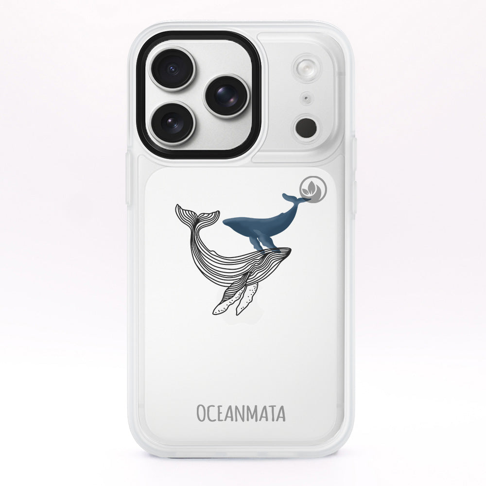 iPhone 17 pro max Hülle - Wal blau - "BlueWhale" - nachhaltig
