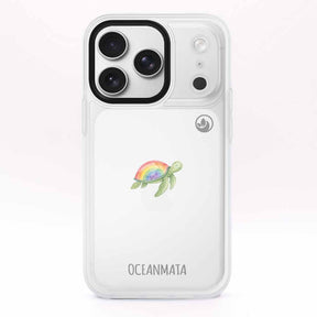 iPhone 17 pro max Hülle - Schildkröte blau - "Queertle" - nachhaltig