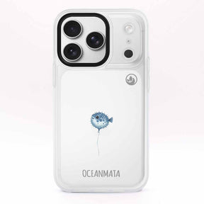 iPhone 17 pro Hülle - kugelfisch blau - "Pufferfish" - nachhaltig