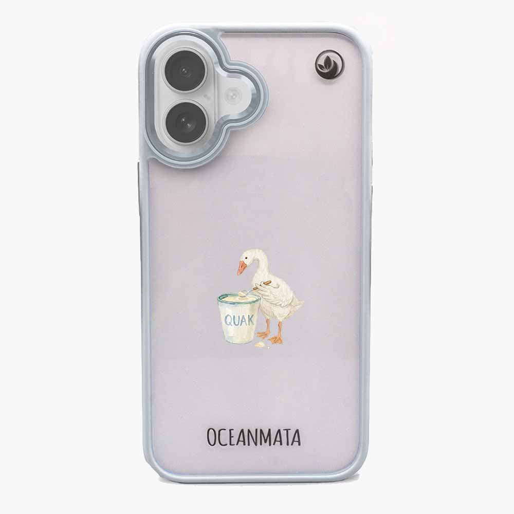 iPhone 17 Hülle - Quark Ente blau - "TheQuak" - nachhaltig