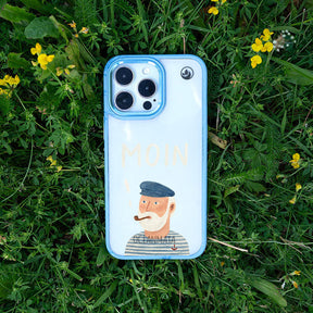 iPhone 16 pro max Hülle - Moin blau - "Ostfriese" - nachhaltig