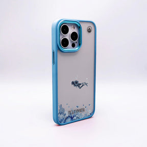 iPhone 13 pro max Hülle - Taucher blau - "DeepDive" - nachhaltig