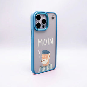iPhone 16 pro max Hülle - Moin blau - "Ostfriese" - nachhaltig