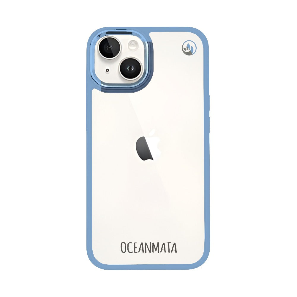 iPhone 14 case - transparent ocean blue - sustainable 