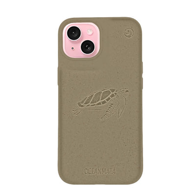 iPhone 15 case - green - "TURTLE" - sustainable