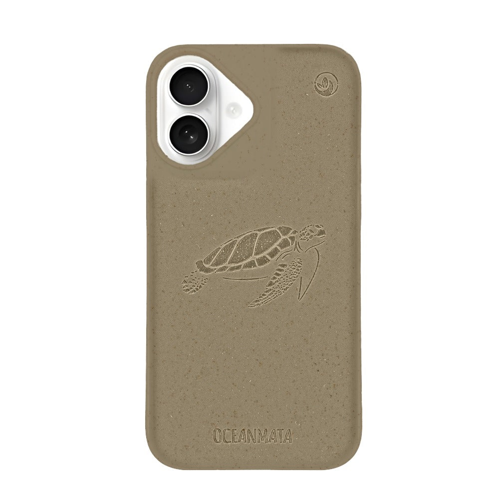 iPhone 16 hoesje - groen - "TURTLE" - duurzaam