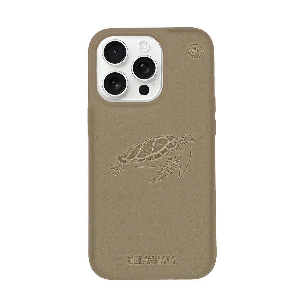iPhone 16 pro hoesje - groen - "TURTLE" - duurzaam