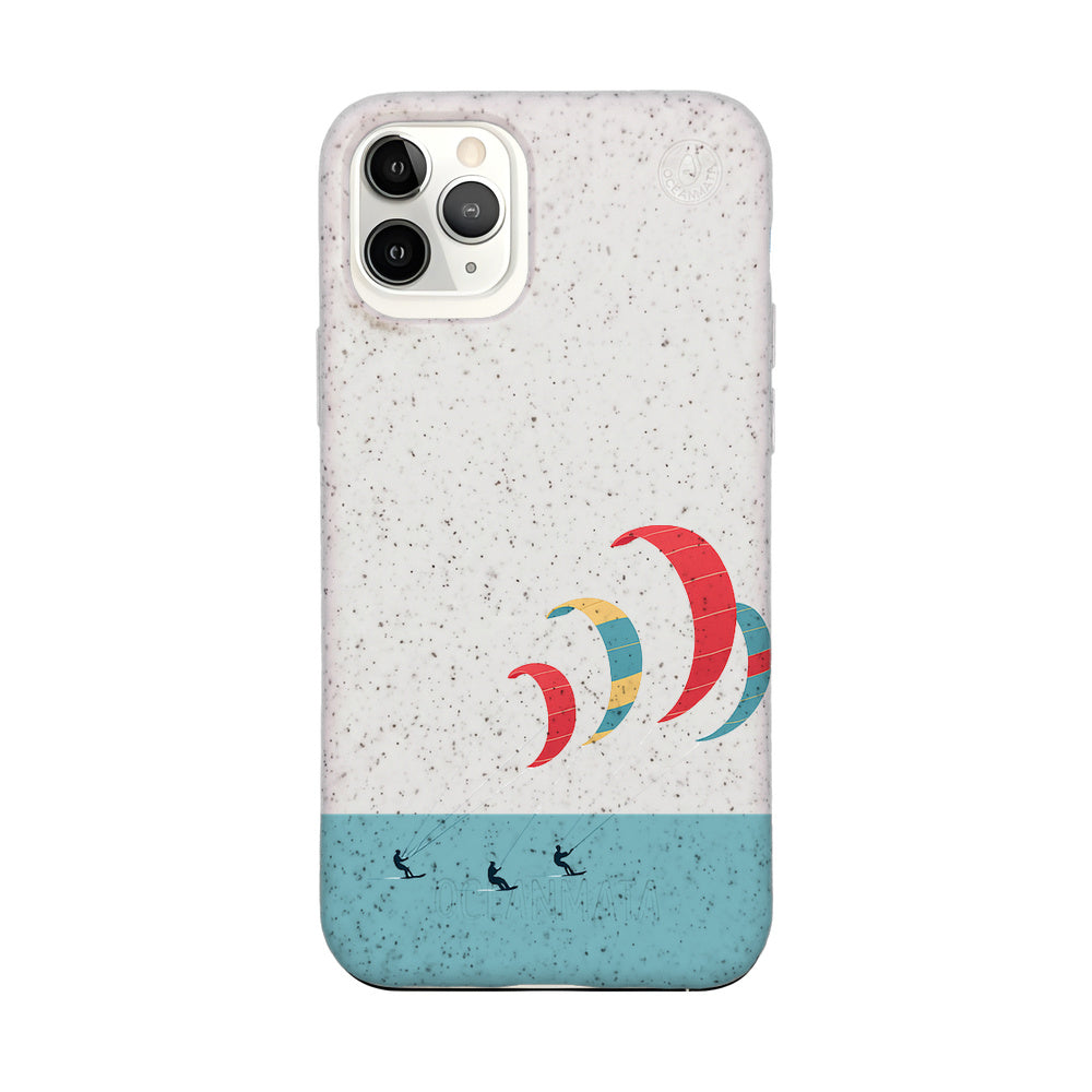 iPhone 11 pro Hülle - Kite weiß - "Kitesurf" - nachhaltig