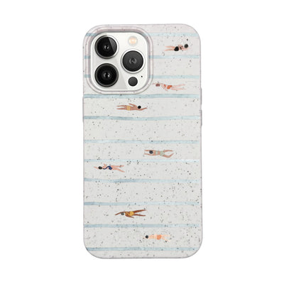 iPhone 13 Pro Max Case - Swimming White - "lapflow" - sustainable