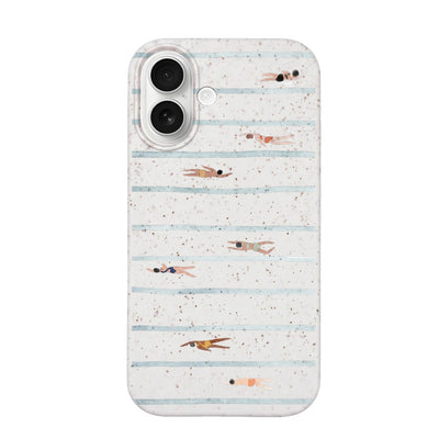 iPhone 17 Case - Swimming White - "lapflow" - sustainable
