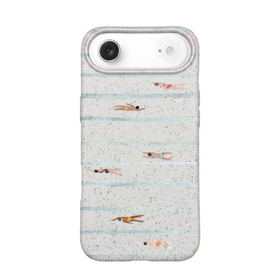 iPhone 17 Air Hülle - Schwimmen weiß - "lapflow" - nachhaltig