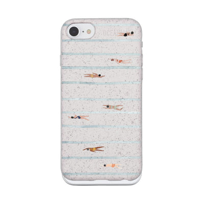 iPhone SE/7/8 Case - Swimming White - "lapflow" - sustainable