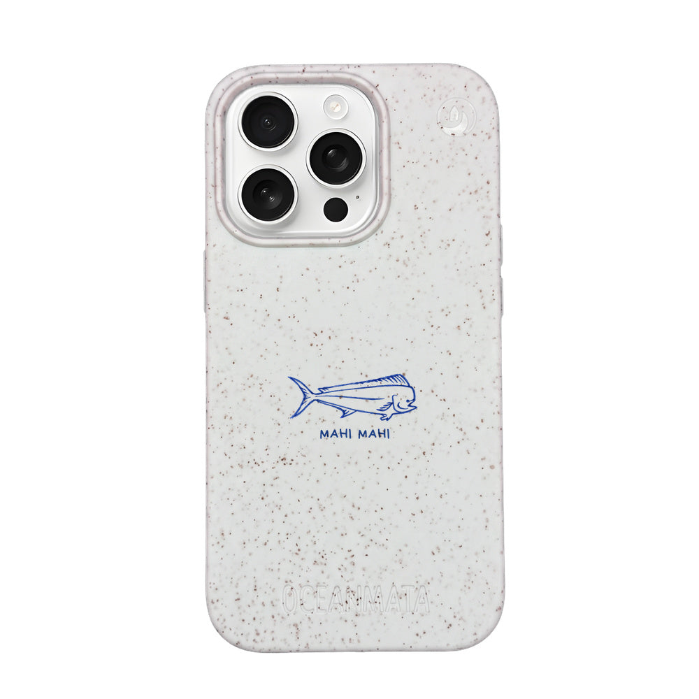 iPhone 16 pro Hülle - Fisch weiß - "MahiMahi" - nachhaltig