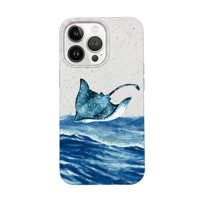 iPhone 13 pro max Hülle - weiß Manta - "Manta Wave" - nachhaltig