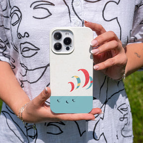 iPhone 17 Hülle - Kite weiß - "Kitesurf" - nachhaltig