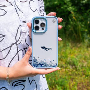 iPhone 13 pro max Hülle - Taucher blau - "DeepDive" - nachhaltig