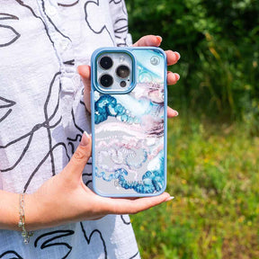 iPhone 11 Hülle - Qualle blau - "Men o' War" - nachhaltig