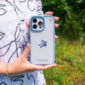 iPhone 13 Hülle - Turtle blau - "Shellie" - nachhaltig