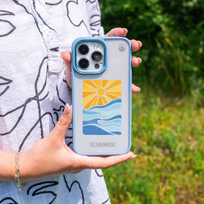 iPhone 15 pro Hülle - Meer blau - "Sun&Sea" - nachhaltig