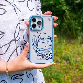 Samsung S25 Ultra Hülle - Schwarm blau - "Swarmin" - nachhaltig