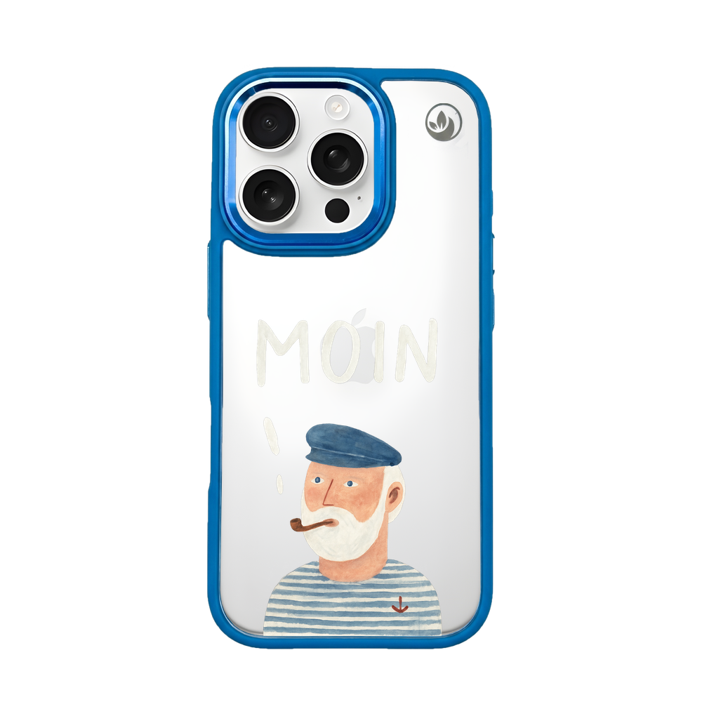 iPhone 16 pro max Hülle - Moin blau - "Ostfriese" - nachhaltig