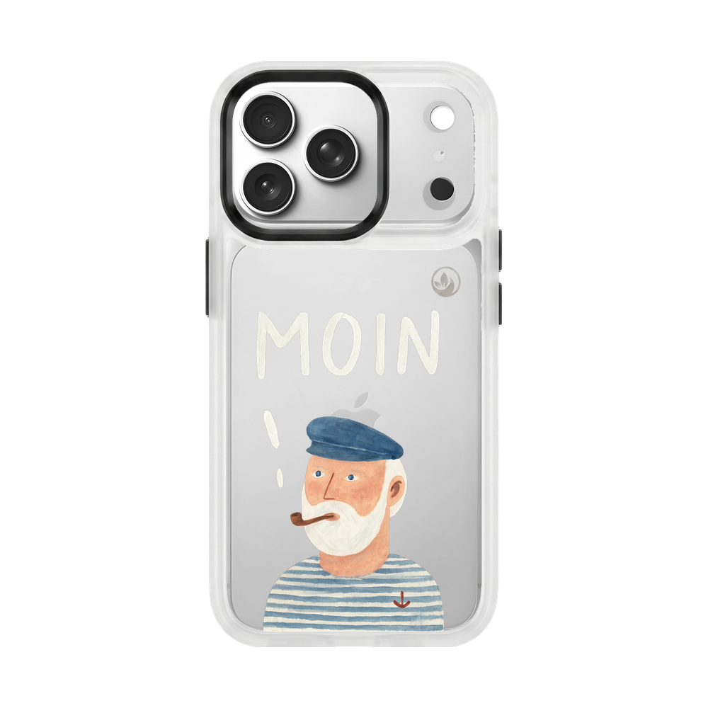 iPhone 17 pro Hülle - Moin blau - "Ostfriese" - nachhaltig