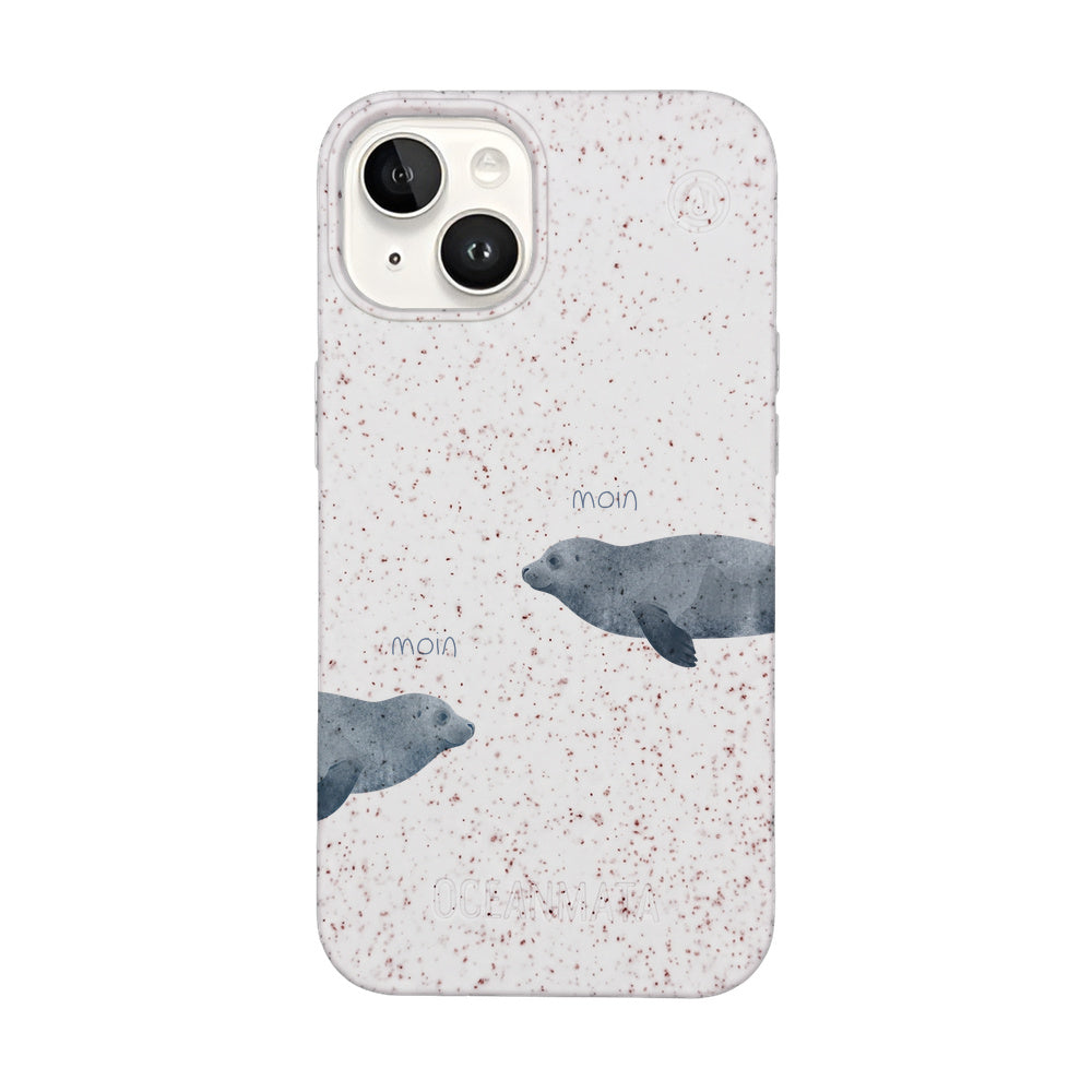 iPhone 14 Case - Seal White - "mooornin" - sustainable