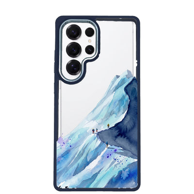 Samsung S25 Ultra Hülle - Wanderung blau - "mountainblue" - nachhaltig
