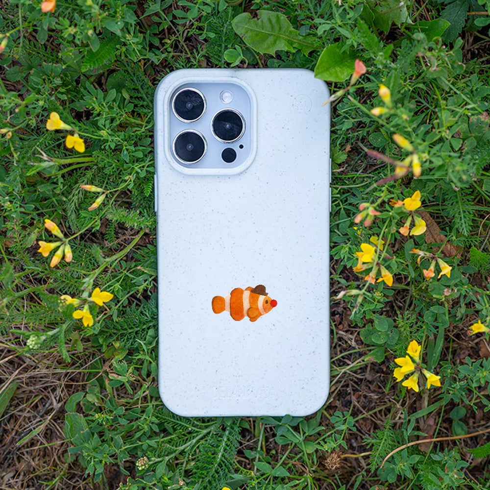 Biologisch abbaubare Handyhülle iPhone 12 mini Mrclownfish — kompostierbar — Bonus