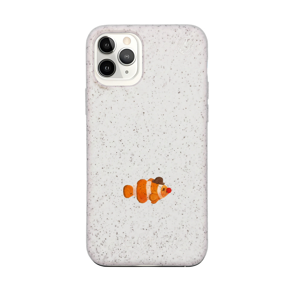 iPhone 11 pro Hülle - Clownfisch weiß - "Mr.Clown-Fish" - nachhaltig