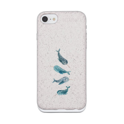 iPhone SE/7/8 Case - Narwhal white - "Narwhale" - sustainable