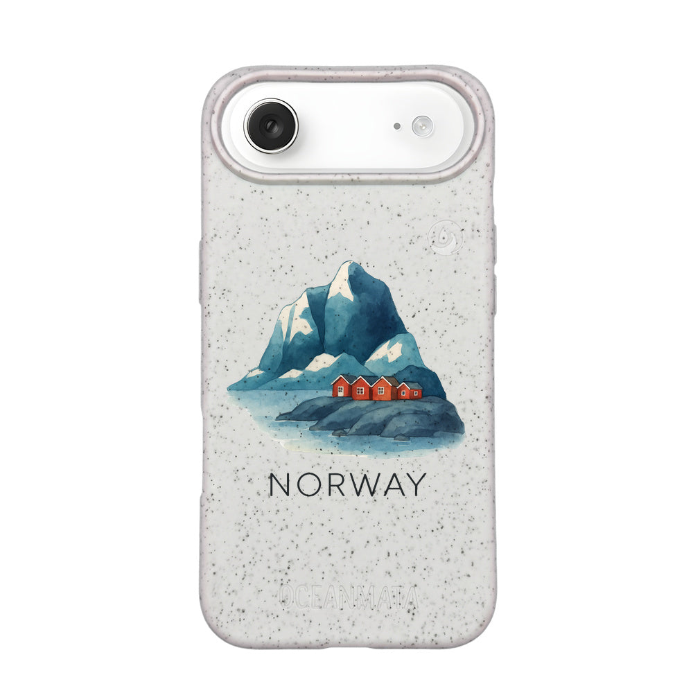 iPhone 17 Air Hülle - Norwegen weiß - "Norway" - nachhaltig