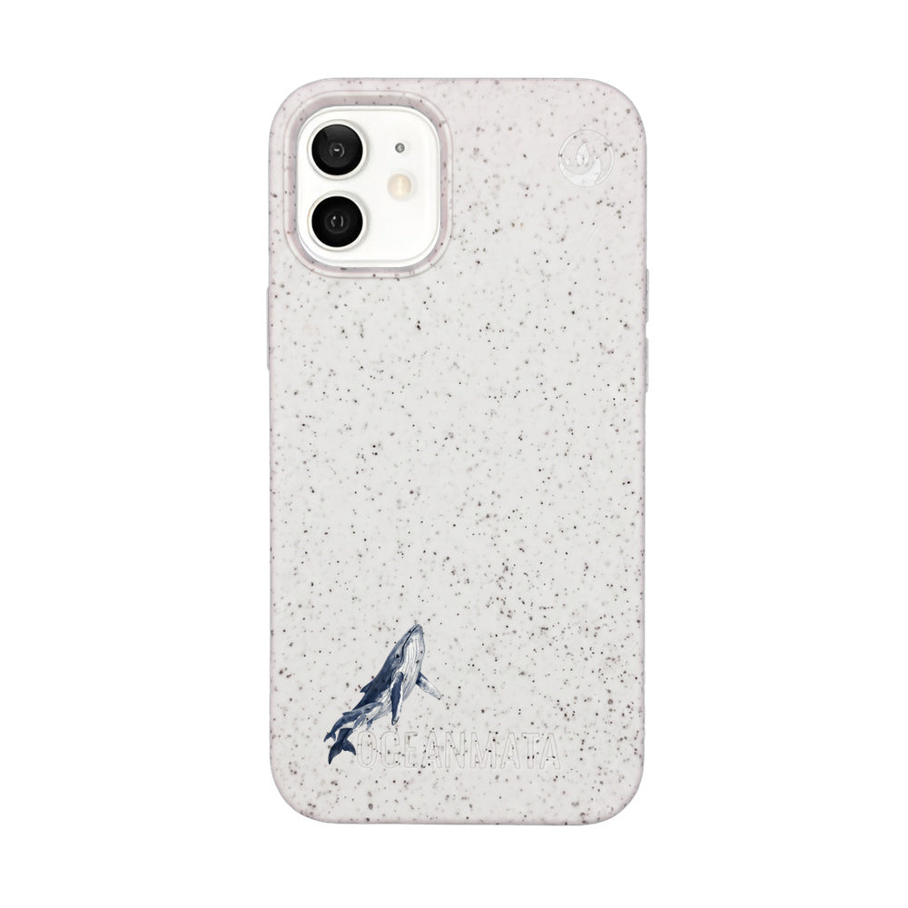 iPhone 12 mini Hülle - Buckelwal weiß - "OceanLullaby" - nachhaltig